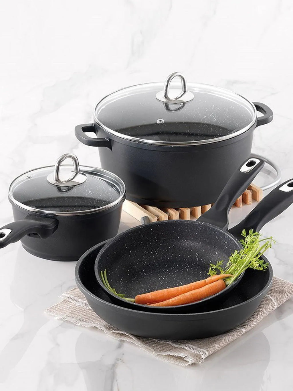 Pro Granite Pot Set 6Pc