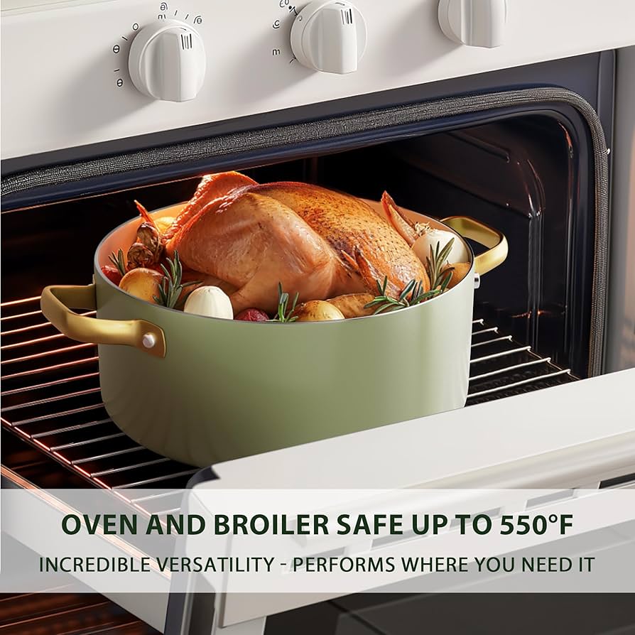 Pots and Pans Set Non Stick - Ceramic Cookware Set with Cooking Utensils Set, Non Toxic Kitchen Cookware Sets