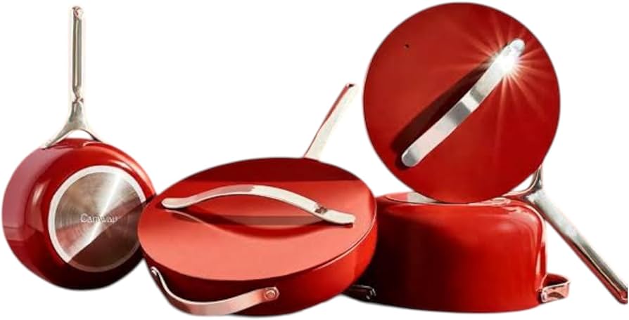 Pot Set 7pc Ceramic Coated Aluminium Italiano Collection