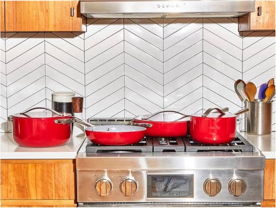 Pot Set 7pc Ceramic Coated Aluminium Italiano Collection