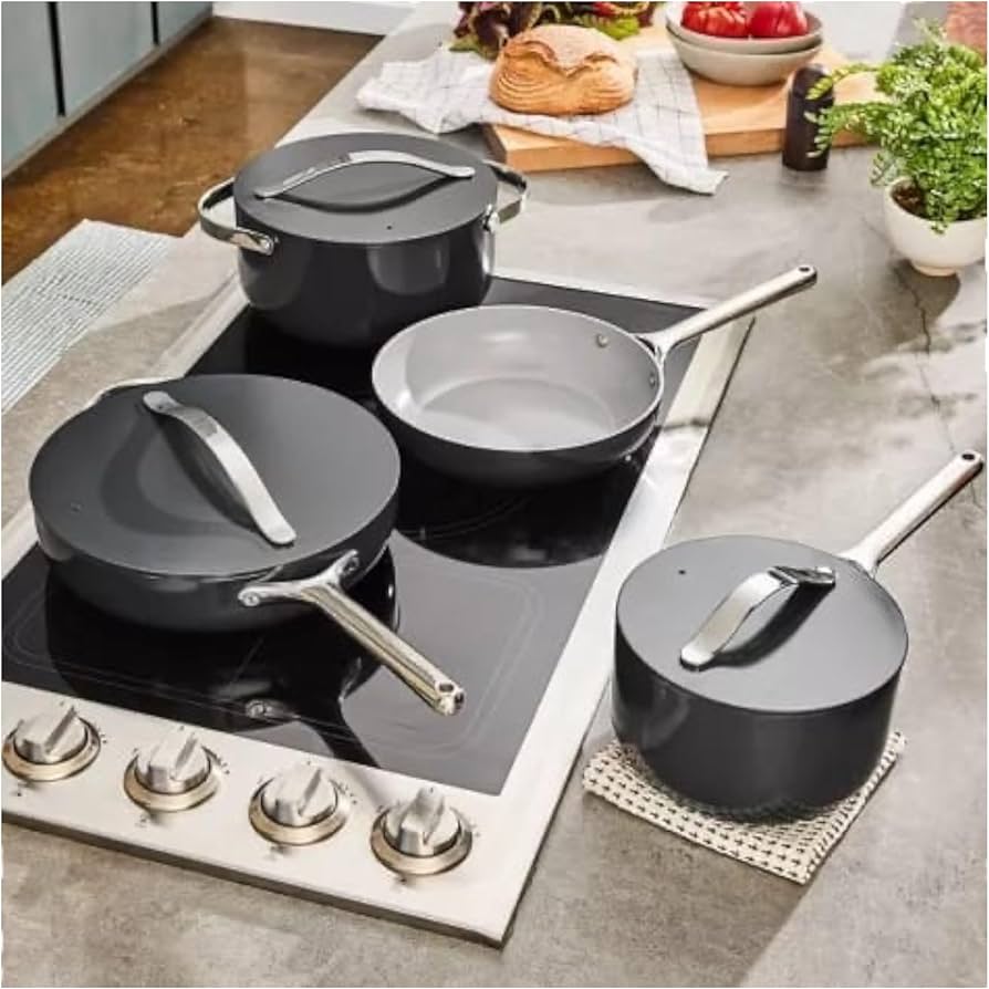Pot Set 7pc Ceramic Coated Aluminium Italiano Collection