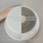 Ceramic Cookware Set Non Stick 8Pcs Pots and Pans Set Detachable Handle Induction Kitchen Cooking Set with Frying Pans Oven Dishwasher Safe, PFAS/PFOA Free, Cream White