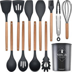 Kitchen Cooking Utensils Set, 12-piece Silicone Kitchen Utensils Set Non-stick Cookware set Is Heat-resistant, BPA-Free, Kitchen Tools set, spoon,spatula